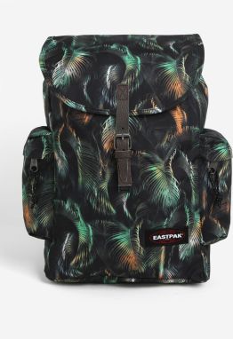 Zeleno-čierny vzorovaný batoh s chlopňou Eastpak Austin 18 l