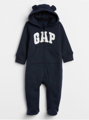 Baby overal GAP Logo one-piece Modrá