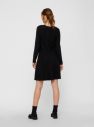Čierne svetrové šaty s dlhým rukávom VERO MODA Nancy galéria