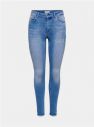 Modré skinny fit rifle s nezakončeným lemom ONLY Blush galéria