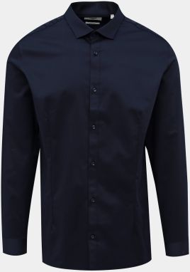 Tmavomodrá slim fit košeľa Jack & Jones Parma