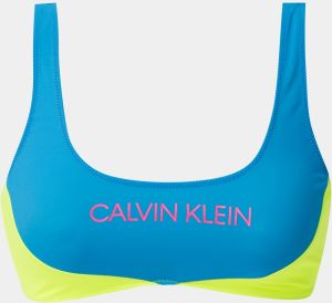 Žlto-modrý horný diel plaviek Calvin Klein Underwear