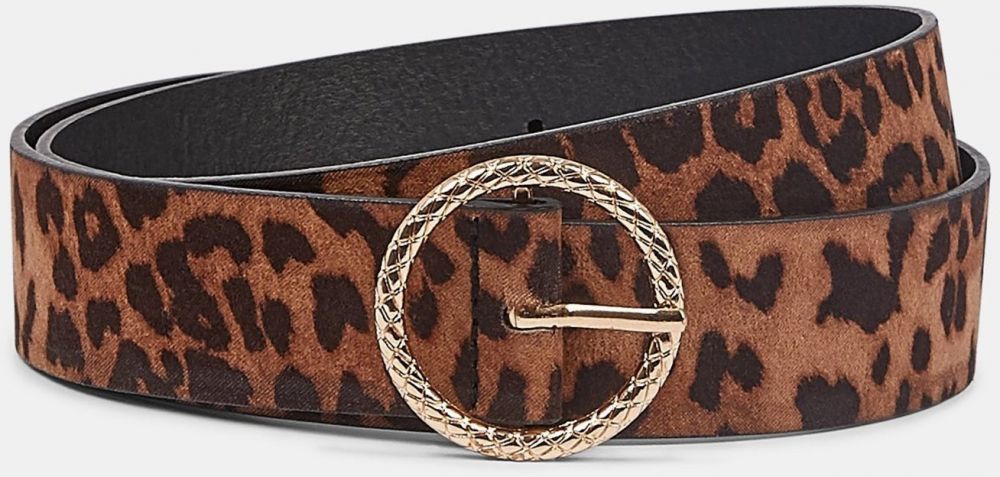 Hnedý opasok s leopardím vzorom Dorothy Perkins