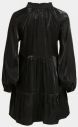 Čierne voľné lesklé šaty VILA galéria