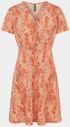 Oranžové kvetované šaty Pieces Emanuelle galéria