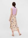 Marhuľová kvetovaná midi sukňa Pieces Lillian galéria
