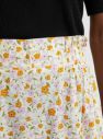 Žlto-krémová kvetovaná sukňa Selected Femme Milly galéria