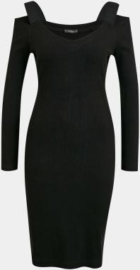 Čierne púzdrové šaty Guess Anagreta