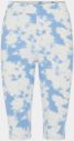 Bielo-modré vzorované krátke legíny Pieces Tabbi Biker shorts galéria