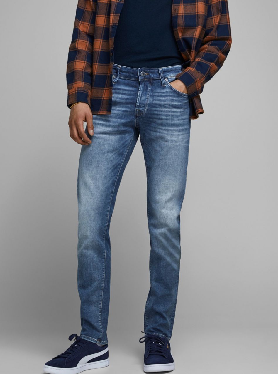 Modré slim rifle Jack & Jones Glenn