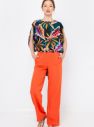 Nohavice pre ženy CAMAIEU - oranžová galéria