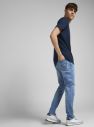 Modré slim fit rifle Jack & Jones Glenn galéria