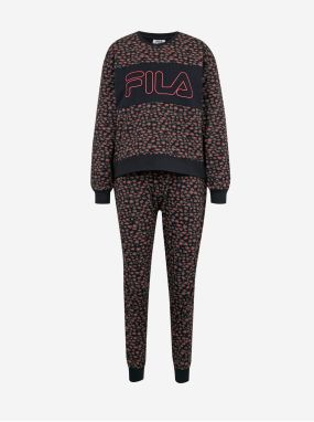 Čierne dámske vzorované pyžamo FILA galéria