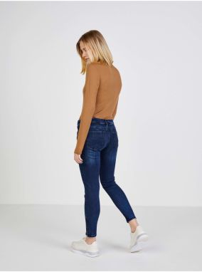 Tmavomodré skinny fit rifle Pepe Jeans Lola Zip galéria