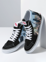 Čierne unisex členkové tenisky s potlačou VANS SK8-Hi galéria