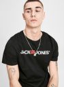Čierne tričko s potlačou Jack & Jones galéria