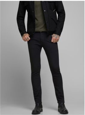 Čierne slim fit rifle Jack & Jones Glenn