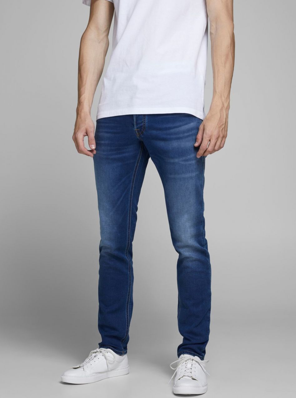 Modré slim fit rifle Jack & Jones Glenn