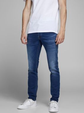 Modré slim fit rifle Jack & Jones Glenn galéria