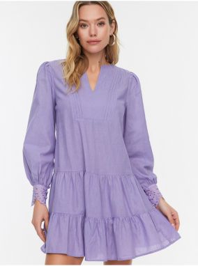 Voľnočasové šaty pre ženy Trendyol - svetlofialová galéria