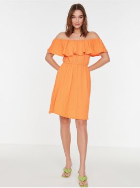 Voľnočasové šaty pre ženy Trendyol - oranžová
