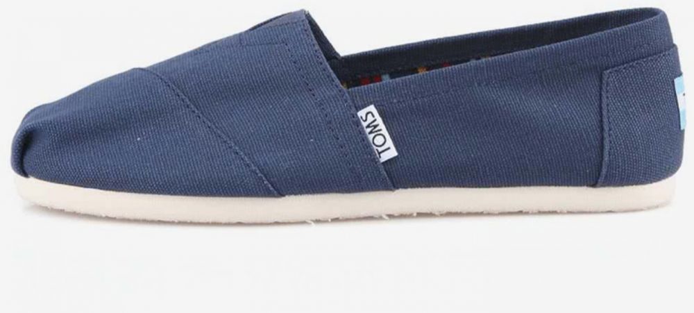 Tmavomodré dámske slip on TOMS Canvas Classic