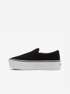 Čierne dámske slip on tenisky na platforme VANS UA Classic Slip On Stackform