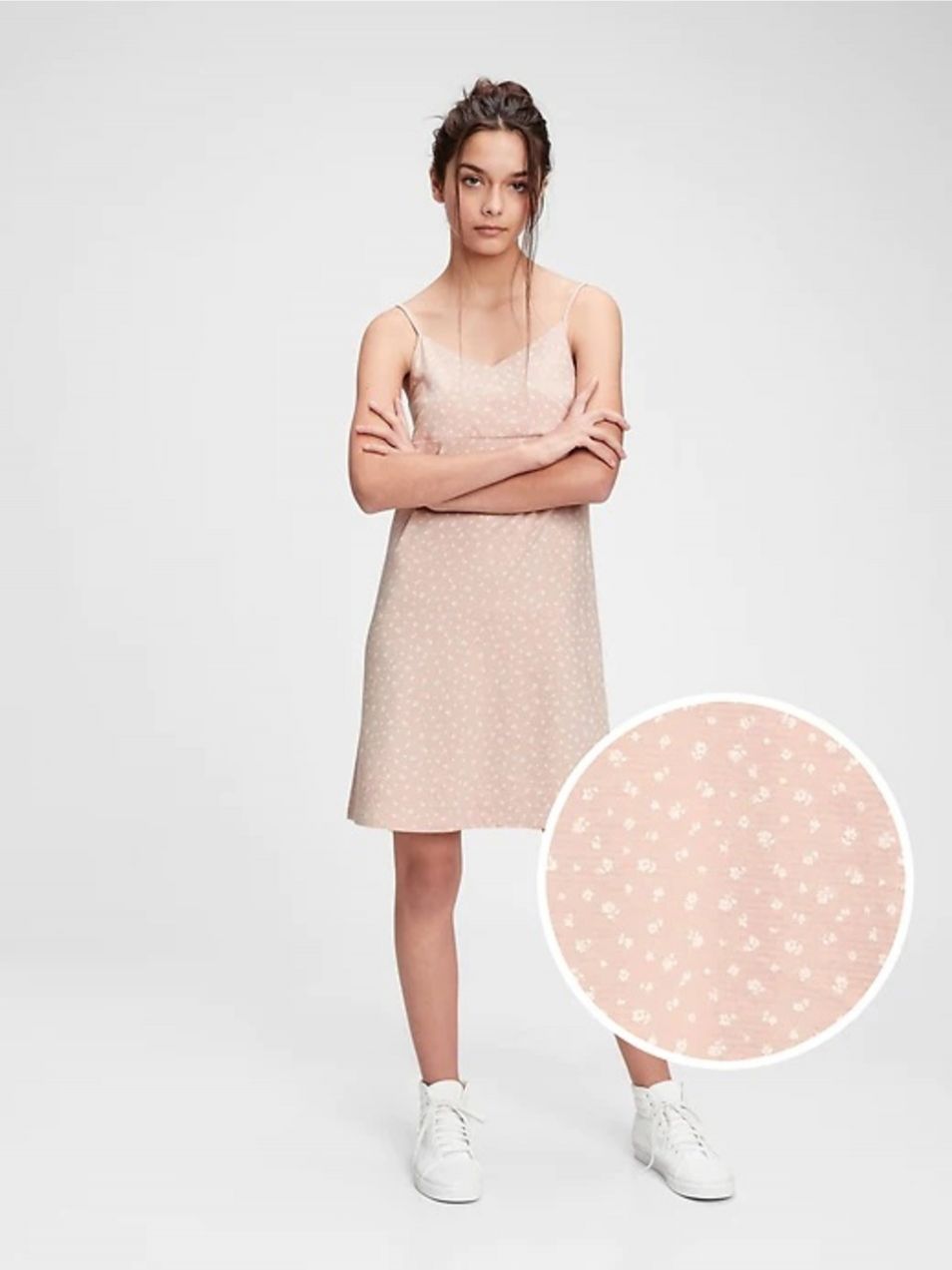 Béžové dievčenské šaty GAP Teen cami dress