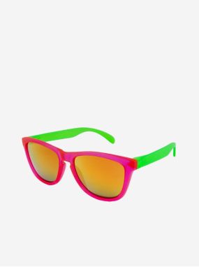 VeyRey slnečné okuliare Nerd Cool ružovo-zelené