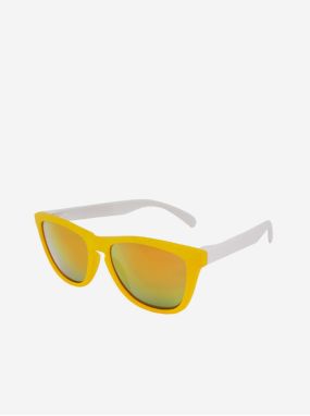 VeyRey slnečné okuliare Nerd Cool žlto-biele