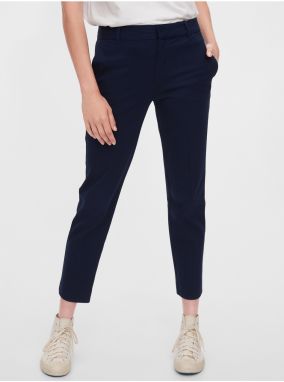 Nohavice slim ankle pants Modrá