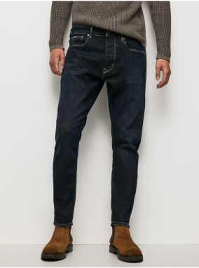 Tmavomodré pánske straight fit rifle Pepe Jeans Callen Crop