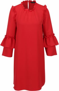 Červené šaty s volánmi Dorothy Perkins