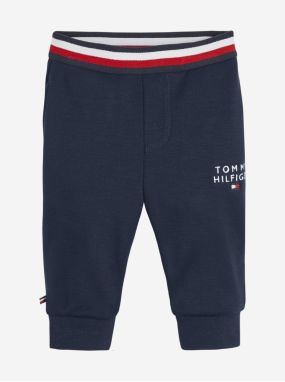 Tmavomodré detské tepláky Tommy Hilfiger