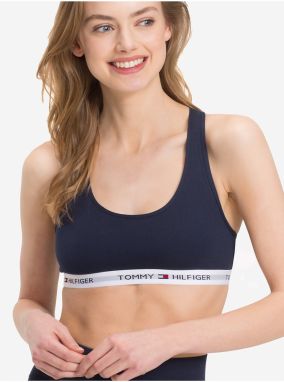 Tommy Hilfiger tmavo modrá športová podprsenka Bralette Iconic