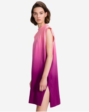 Fialovo-ružové šaty DIP DYE Muscle Calvin Klein Jeans