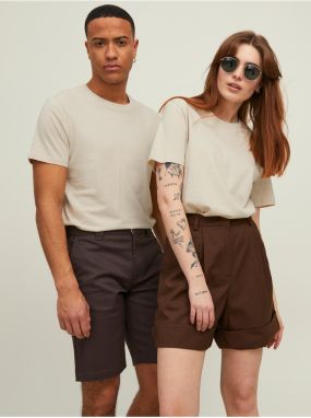 Béžové unisex basic tričko Jack & Jones Noa