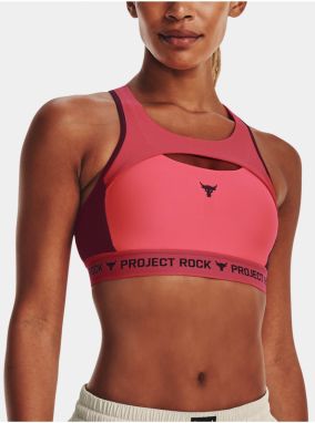 Červená dámska podprsenka Under Armour UA Pjt Rck Crsbck Nov Bra