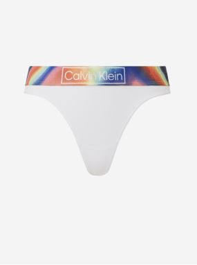 Biele dámske tangá Calvin Klein Underwear