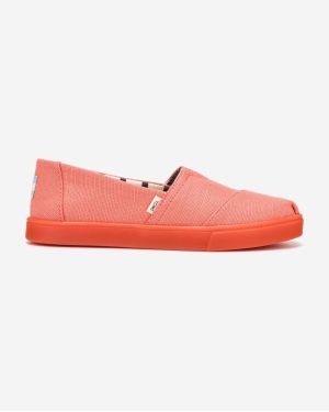 Espadrilky, slip on pre ženy TOMS - ružová, oranžová