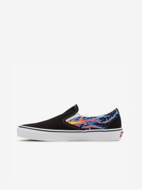 Čierne pánske vzorované tenisky VANS Classic Slip On