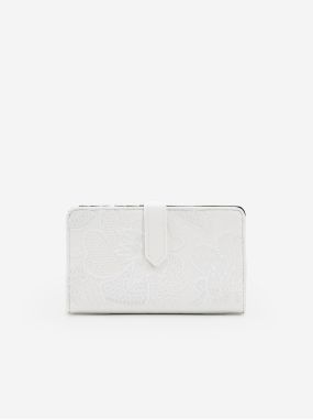 Biela dámska kvetovaná peňaženka Desigual Alpha Pia Medium