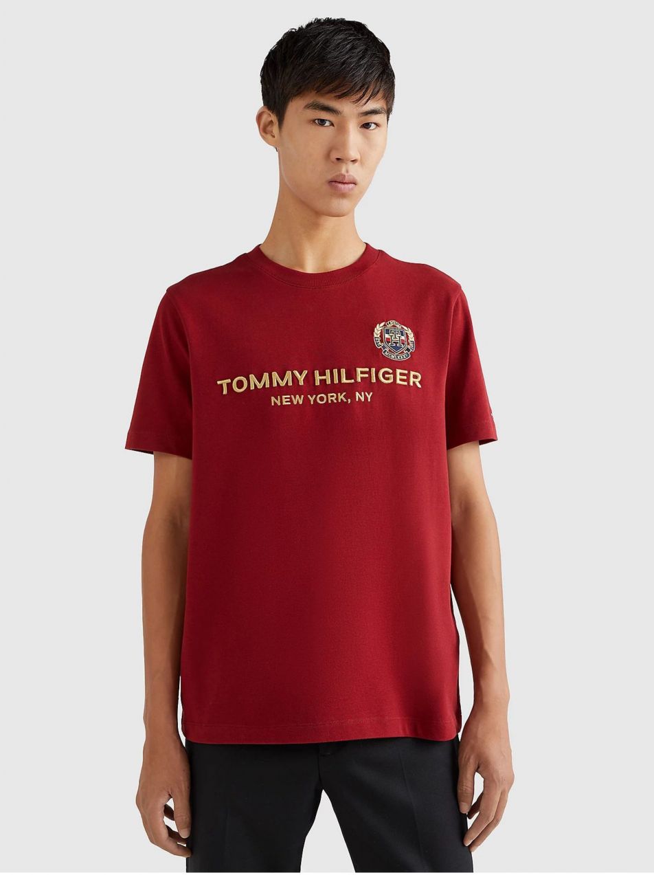 Červené pánske tričko Tommy Hilfiger