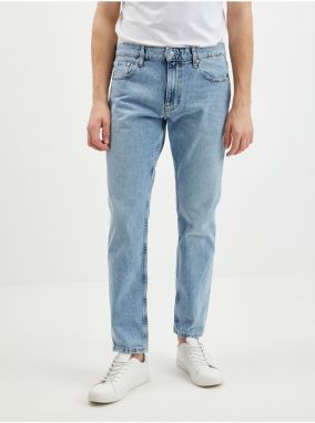 Modré pánske straight fit rifle Calvin Klein Jeans