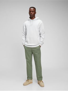 Zelené pánske nohavice modern khakis straight fit GAP GapFlex