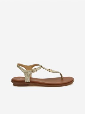 Béžové dámske vzorované sandále Michael Kors Mallory
