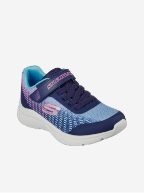 Modré dievčenské tenisky Skechers Microspec Plus Disco Dreaming