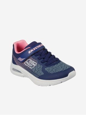 Tmavomodré dievčenské tenisky Skechers Microspec Max Plus Ombre Days