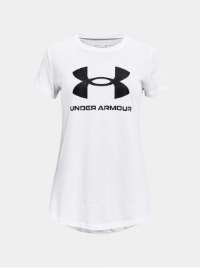 Tričko Under Armour UA SPORTSTYLE LOGO SS - biela