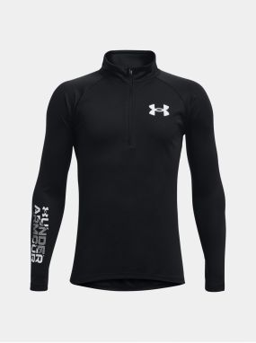 Čierna chlapčenská mikina Under Armour UA Tech BL 1/2 Zip